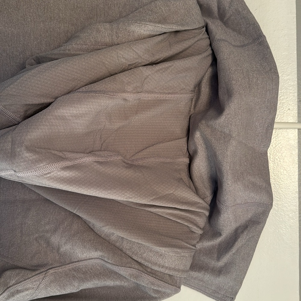 Lululemon hoodie, full zip, scuba neck, full length, purple. Size 10 - Picture 10 of 10